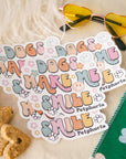 Dogs Make Me Smile Sticker