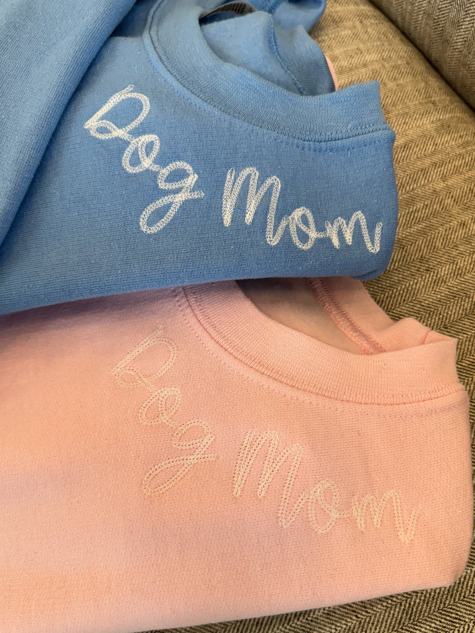 Embroidered Dog Mom Crewneck