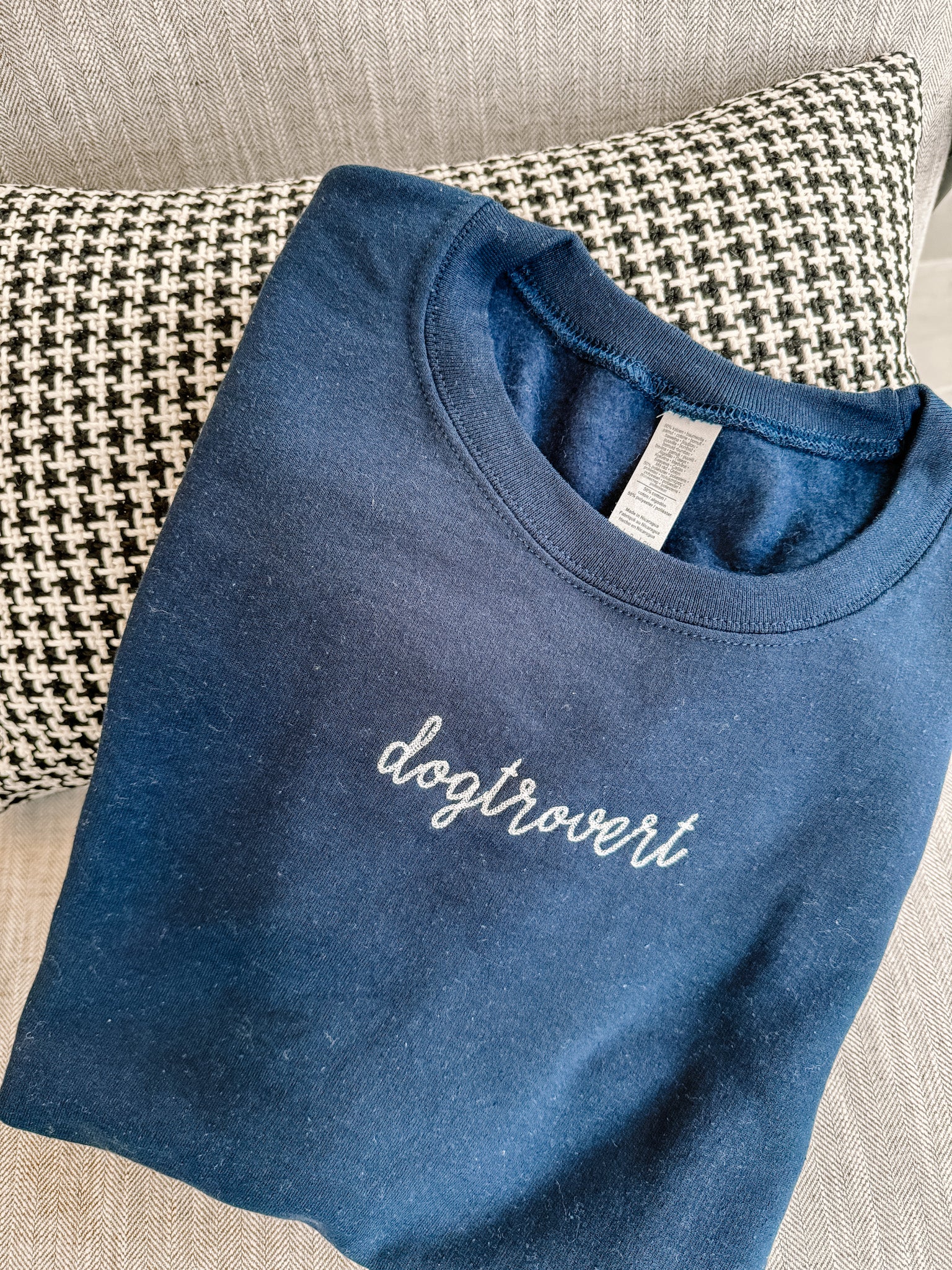 Dogtrovert Embroidered Crewneck