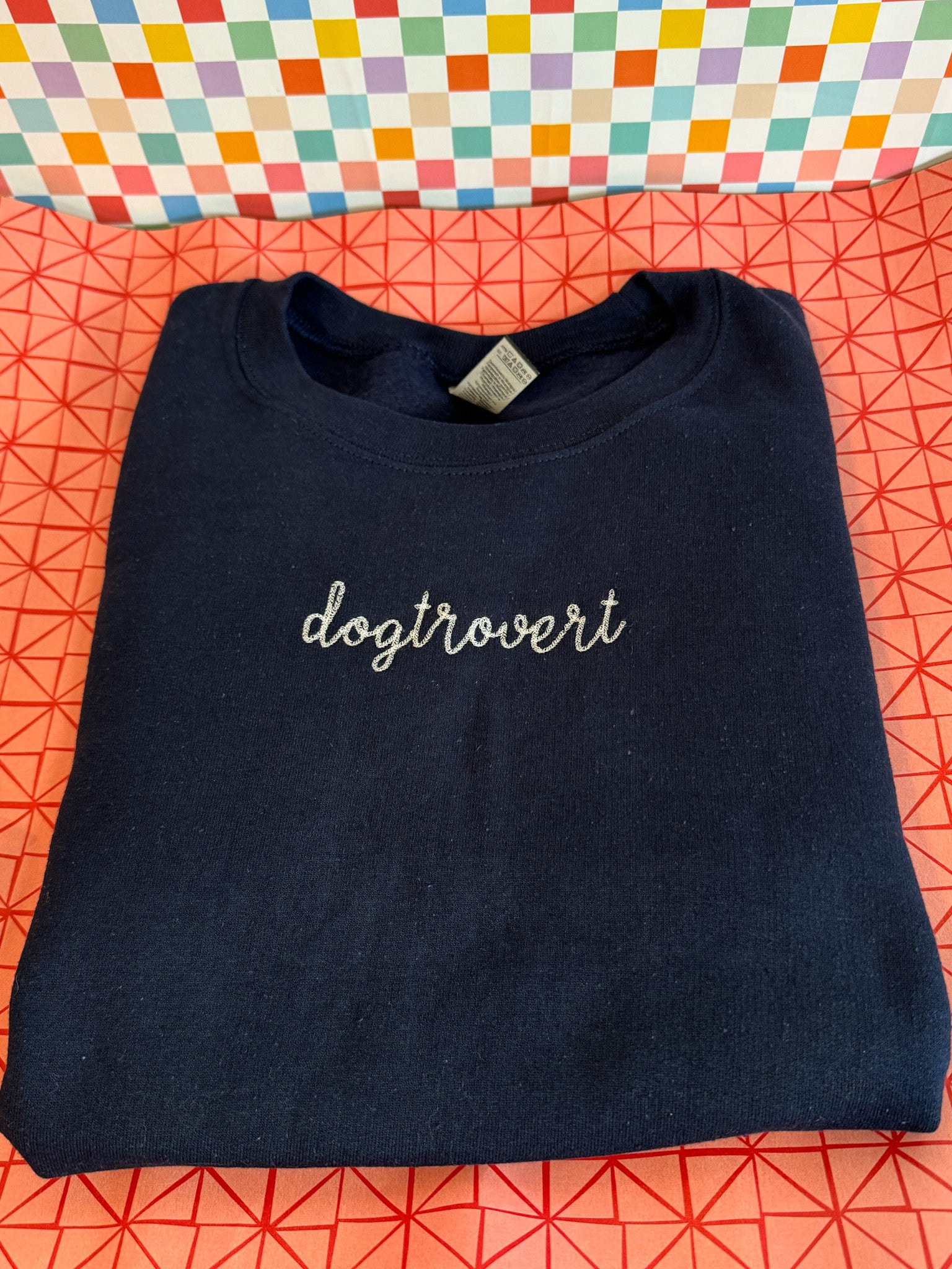 Dogtrovert Embroidered Crewneck
