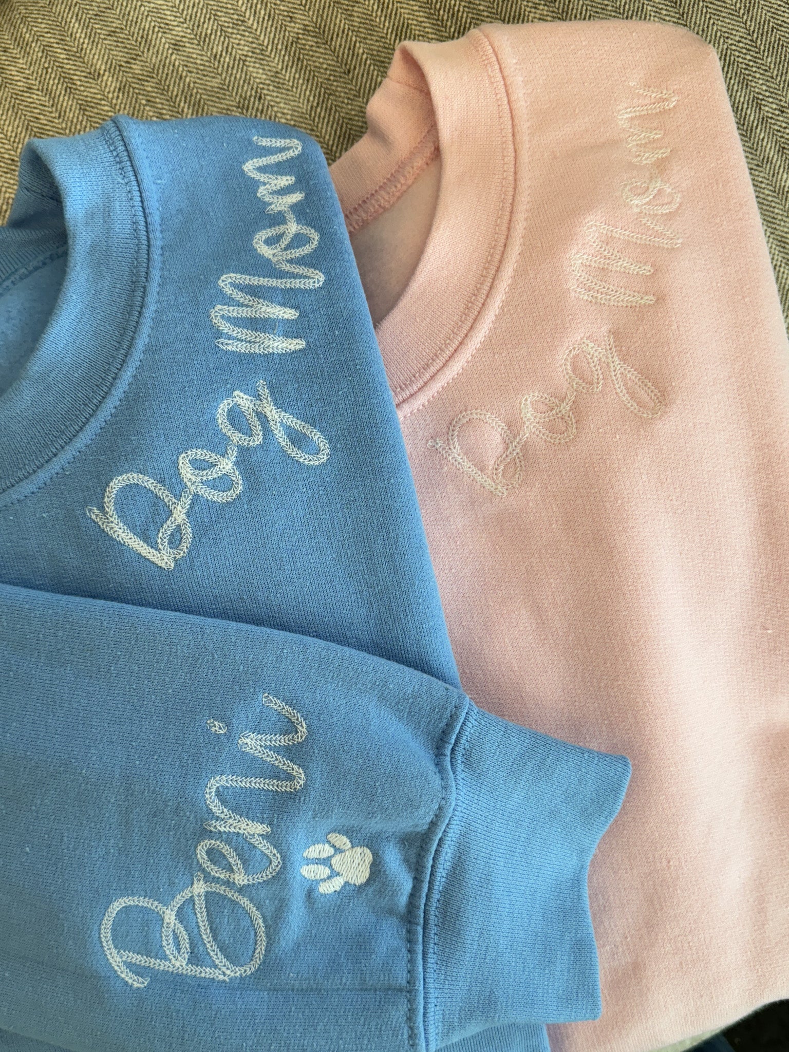 Embroidered Dog Mom Crewneck
