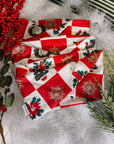 Holiday Wreaths and Trees Pet Scarf