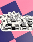 Dogs and Plants Sticker
