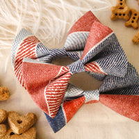 Red and Blue Pet Bow Tie