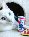Cats Blue Ribbon Plush Cat Toy