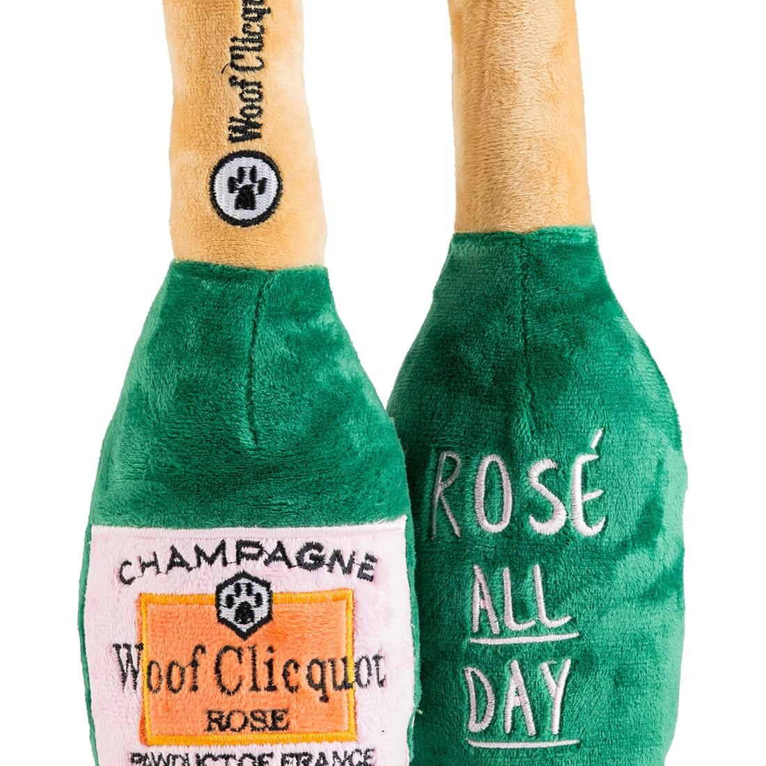 Woof Clicquot Rose Champagne Dog Toy